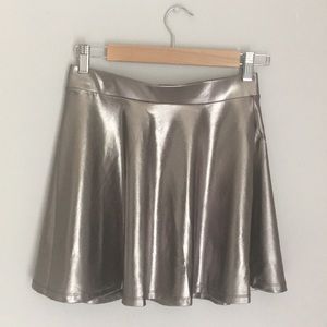 Metallic Skater Skirt